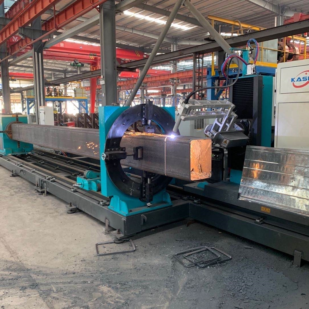 八轴相贯线切割机 钢结构管垳架切割设备